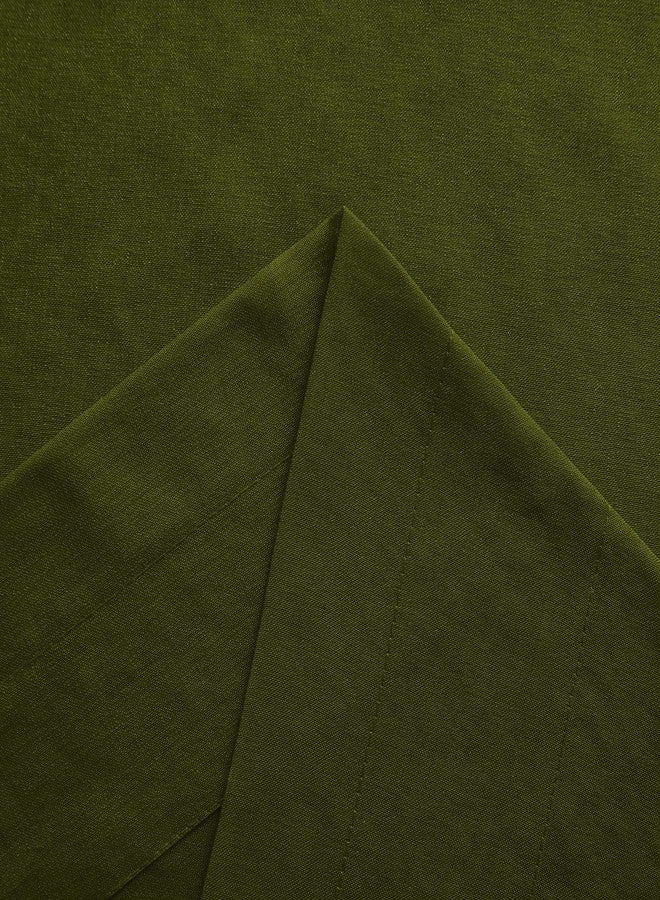 DWCN Olive Green Sheer Curtains Semi Transparent Voile Rod Pocket Curtains for Bedroom and Living Room, 42 x 72 inches Long, Set of 2 Panels - Image 5